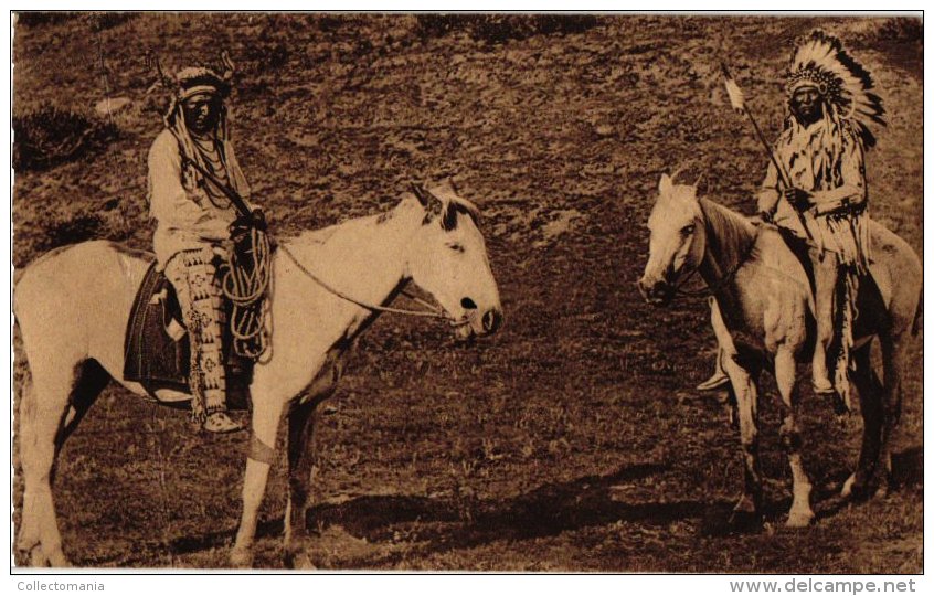 ETNISCH     4 PC    Little Natives Alaska   Comanche At Reservation 1906  Sioux Camp Black Hills  North Canada - Indianer