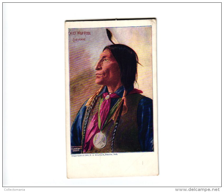 ETNISCH    3 PC    Yellow Wolf   Chief Bill Rock  Chief Wolf Robe Cheyenne - Indiani Dell'America Del Nord