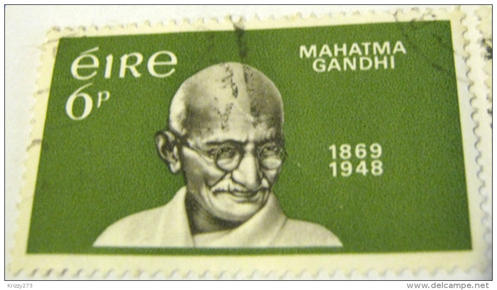 Ireland 1969 Centenary Of The Birth Of Mahatma Gandhi 6p - Used - Gebruikt