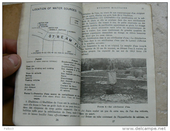 livre US TM FM technical manuel traduction francaise HYGIENE MILITAIRE daté 1944