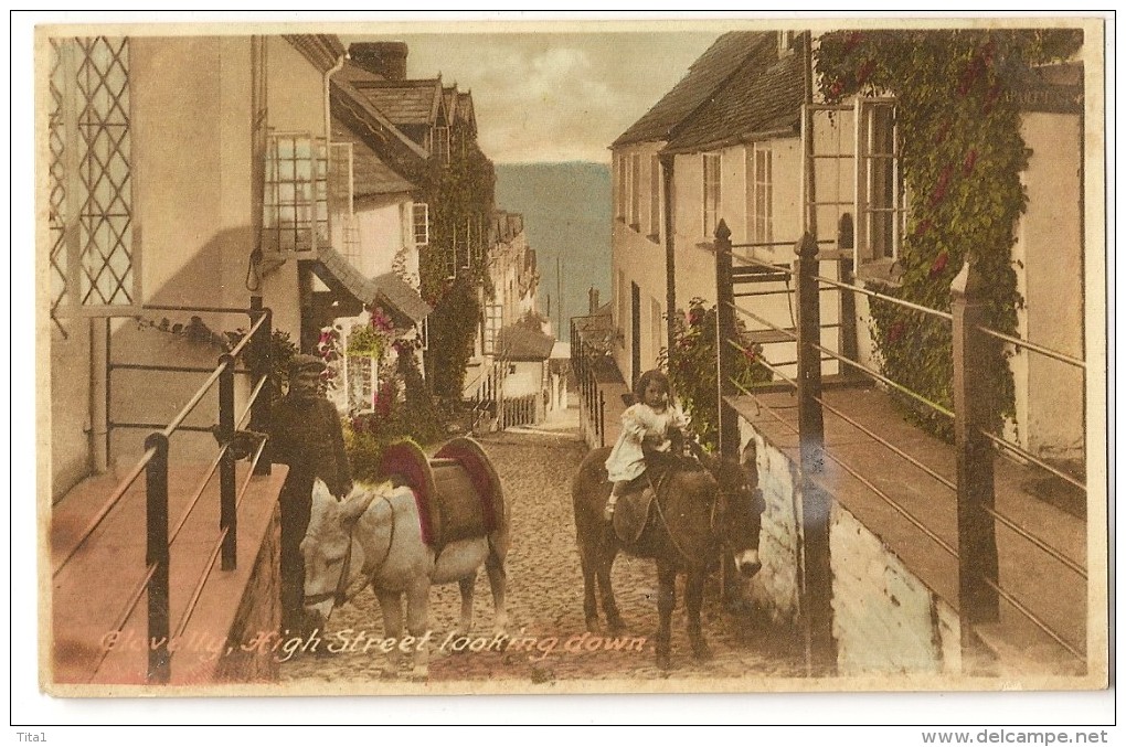 UK178 - Clovelly, High Street Looking Down "anes" - Clovelly