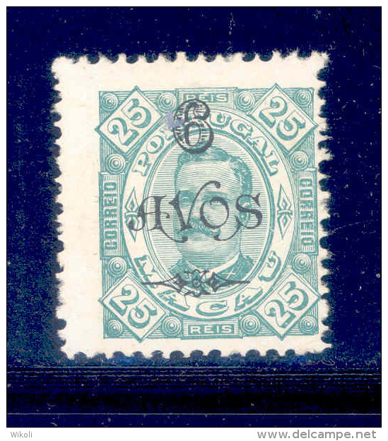 ! ! Macau - 1902 D. Carlos 6 A - Af. 114 - MNGAI - Neufs