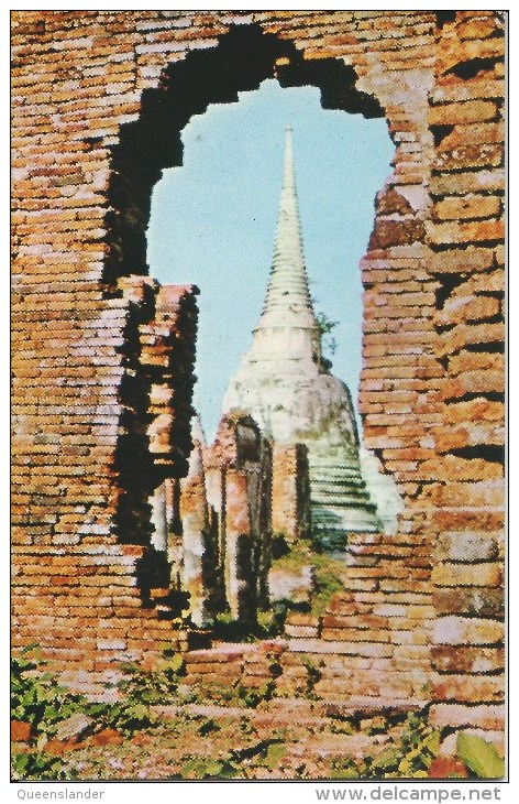 AYUTHAYA Capital Of Thailand From 1350 To 1767 Printed In Thailand Thai Watana Panich Press Front & Back Shown - Tailandia