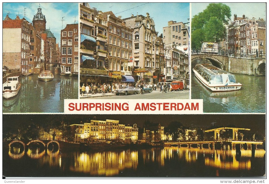 Surprising Amsterdam  Co713 Euro Cards/Rotterdam   Front & Back Shown Of Postcard - Amsterdam