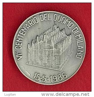 CDM -  GRAN DUCA GALEAZZO VISCONTI - AG 925 - ANNO 1986 - VI° CENTENARIO DUOMO DI MILANO - CLUB DELLA MEDAGLIA - Other & Unclassified