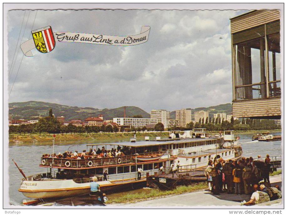 CPM LINZ AN DER DONAU SCHIFFSLANDEPLATZ En 1981:: (voir Timbre) - Linz