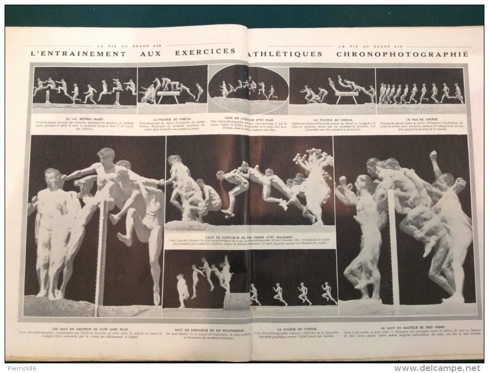 1913 LA VIE AU GRAND AIR N° 768 Numéro Spécial  " l'entraînement dans tous les sports "