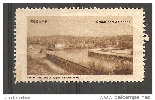 VIGNETTE - PUBLICITE FECAMP (GRAND PORT DE PECHE) - Tourism (Labels)