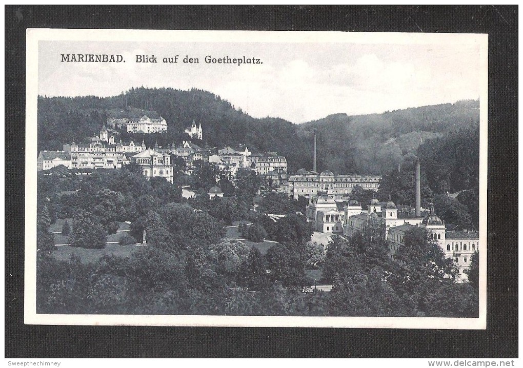 MARIENBAD BLICK AUF DEN GOETHEPLATZ Ungelaufen Unused  TCHEQUIE  TSCHASLAU - Tchéquie