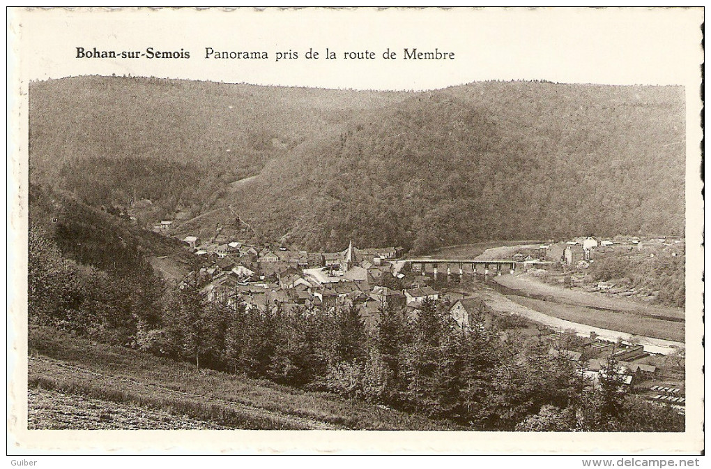 Bohan Sur Semois Panorama Pris De La Route De Membre (dauby-denoncin) - Vresse-sur-Semois