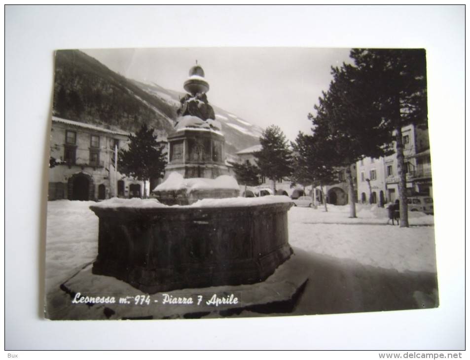 LEONESSA     RIETI  LAZIO   VIAGGIATA  COME DA FOTO  BOLLO RIMOSSO - Rieti