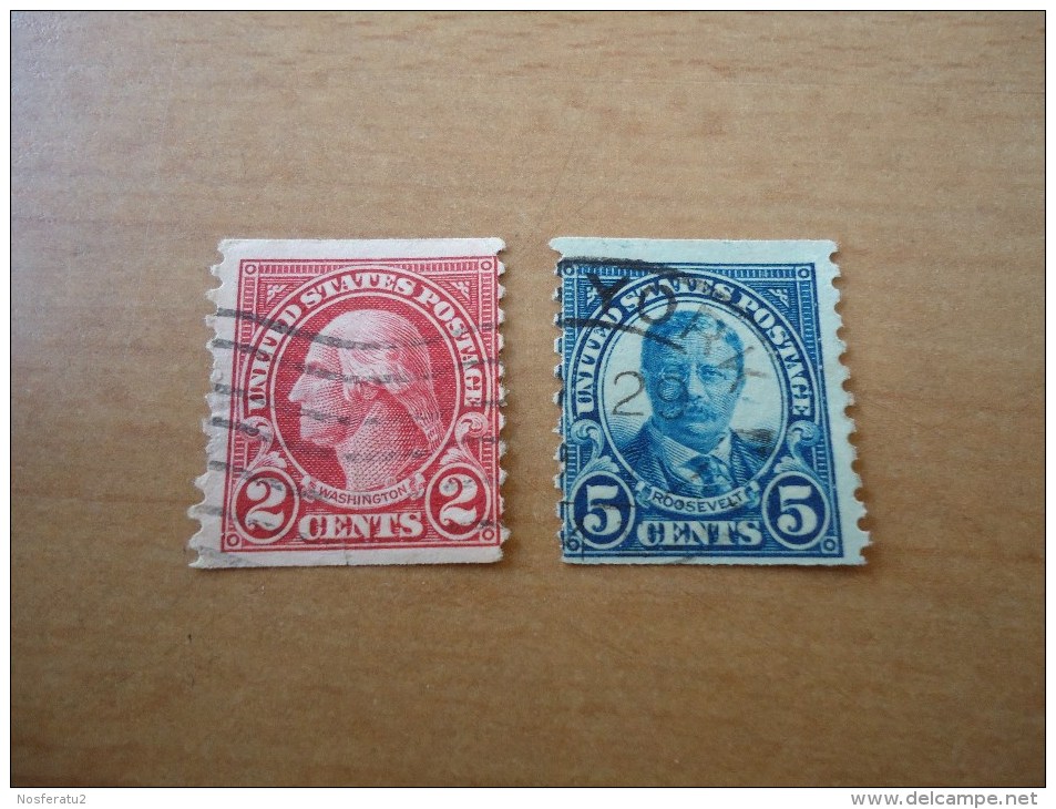 USA: 2 Werte Präsidenten - Used Stamps