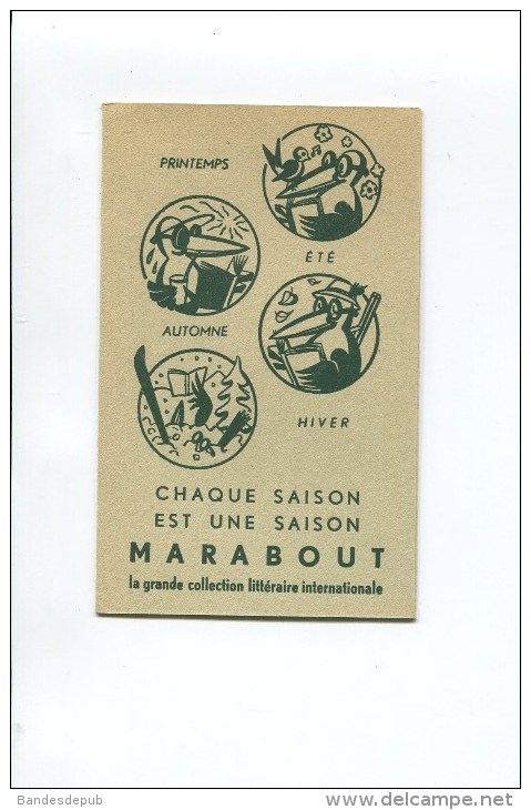 COLLECTION LETTERAIRE MARABOUT  CALENDRIER CARNET  1951 EN EXCELLENT ETAT  ANTHROPOMORPHISME - Petit Format : 1941-60