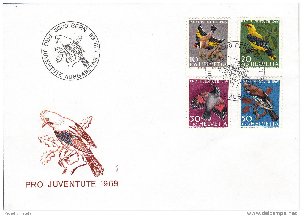 Lot  De 4 Lettres  Pro Juventute 1965-1964-1967 - Gebruikt