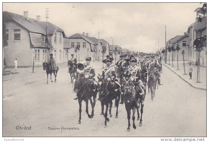 22989 GUERRE 1914 -Ohrdruf - Kriegsgefangene Prisonnier Guerre Militaire Peltier -truppen Ubungsplatz Cavalerie - Guerre 1914-18