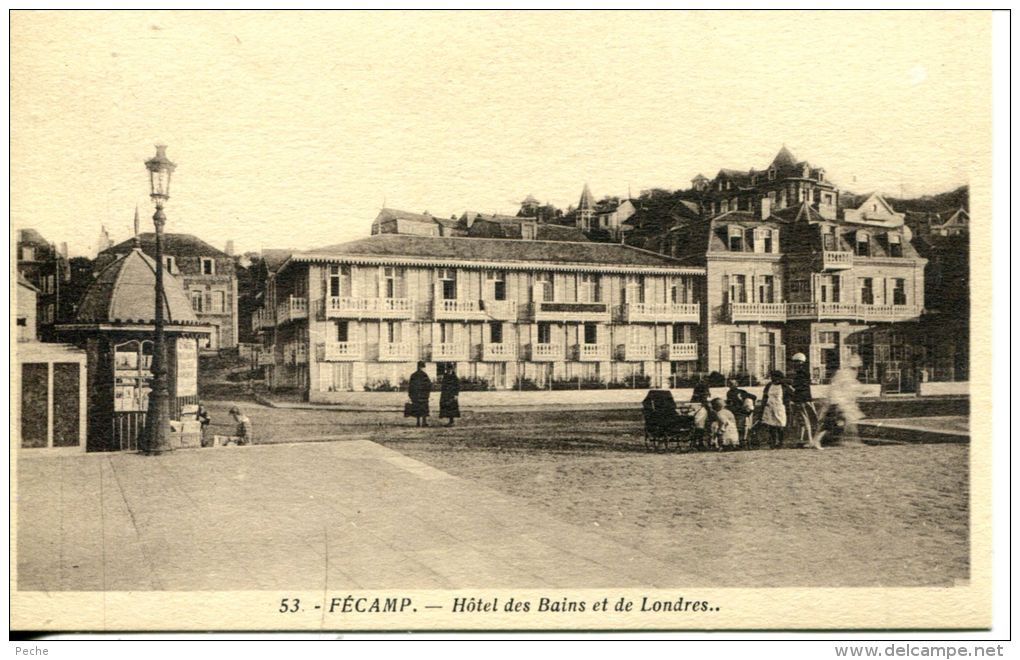 N°36909 -cpa Fecamp -Hôtel Des Bains Et De Londres- - Fécamp