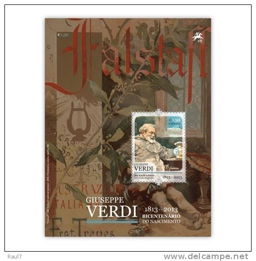 Portugal 2013 - Compositeurs, Musiciens, G. VERDI   - BF Neufs // Mnh - Ungebraucht