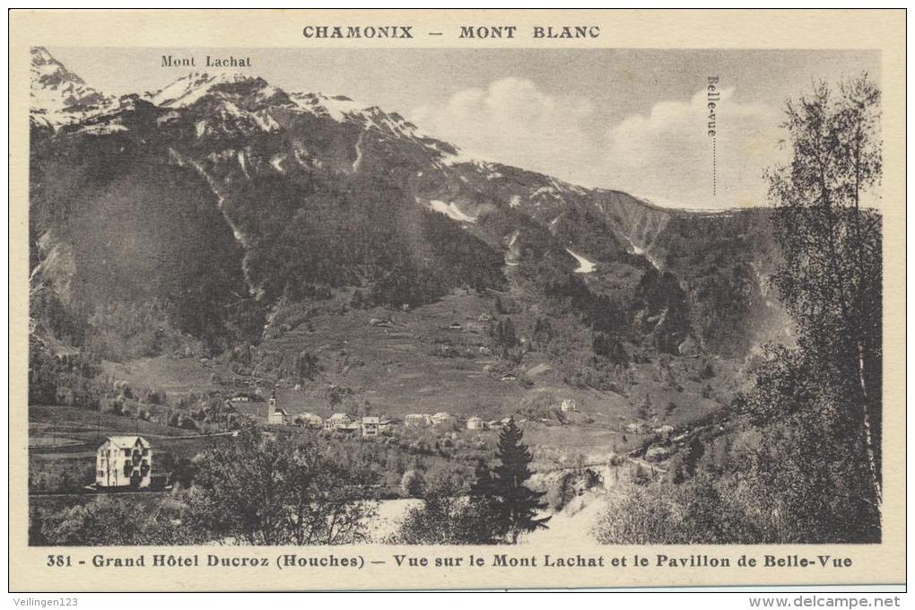 Chamonix - Grand Hôtel Ducroz - Vue Sur Le Mont Lachat Et Le Pavillon  (4F184 - Chamonix-Mont-Blanc