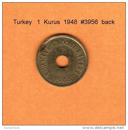 TURKEY    1  KURUS  1948   (KM # 881) - Turquia