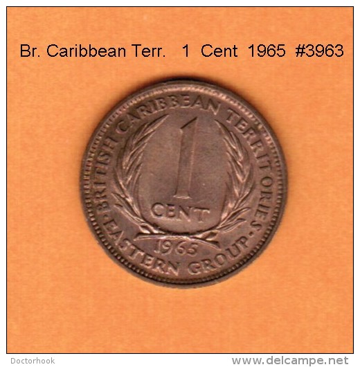 BRITISH CARIBBEAN TERRITORIES    1  CENT  1965  (KM # 2) - Britse Caribische Gebieden