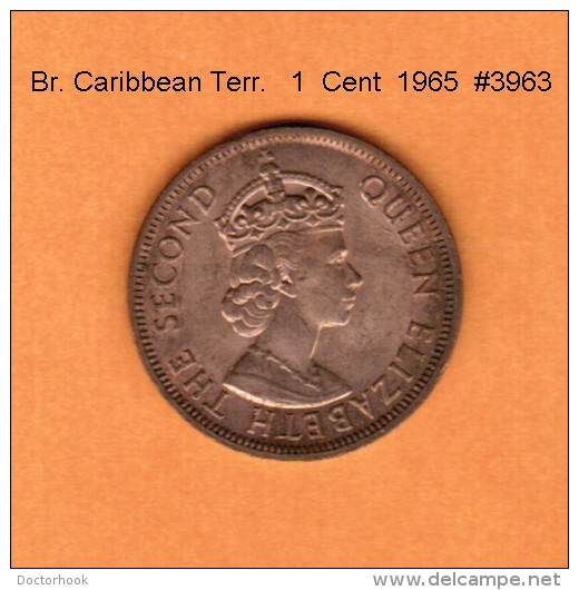 BRITISH CARIBBEAN TERRITORIES    1  CENT  1965  (KM # 2) - Britse Caribische Gebieden