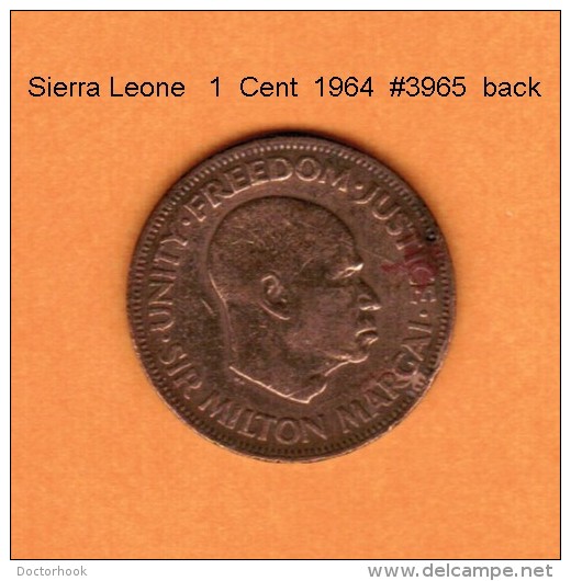 SIERRA LEONE    1  CENT  1964  (KM # 17) - Sierra Leone