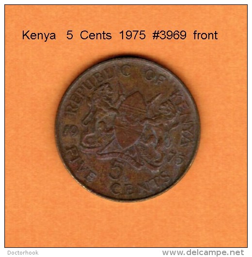 KENYA    5  CENTS  1975  (KM # 10) - Kenya