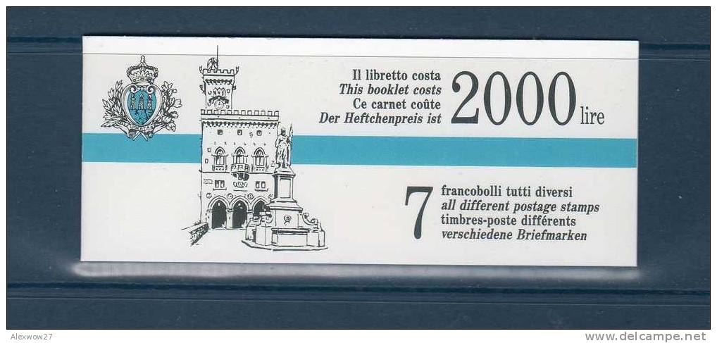 SAN MARINO 1992 ---LIBRETTO N°3 -----F.D.C. ( BOOKLET) - Carnets