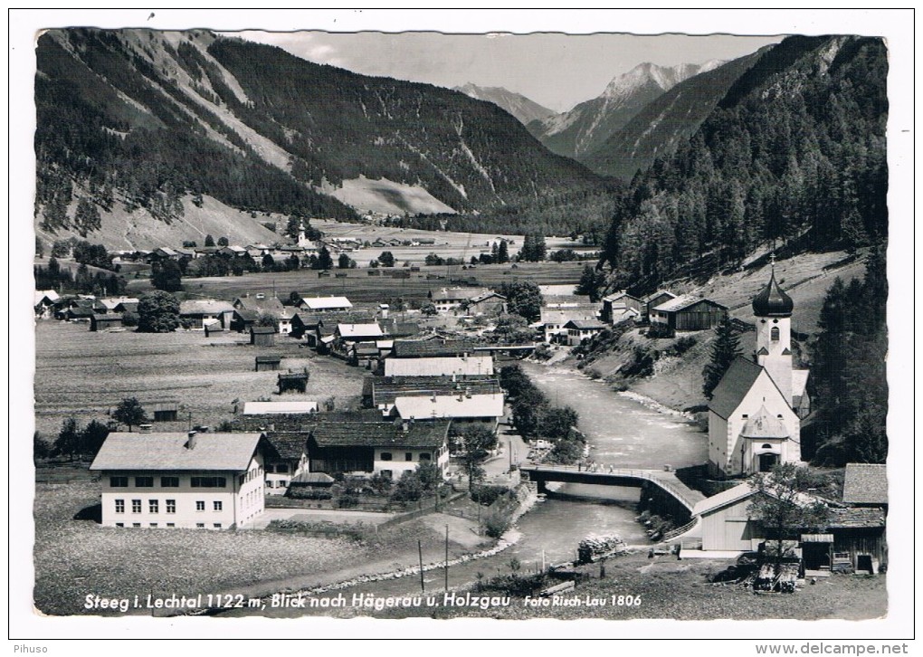 Ö-1822   STEEG IM LECHTAL : Blick Nach Hägerau Und Holzgau - Reutte