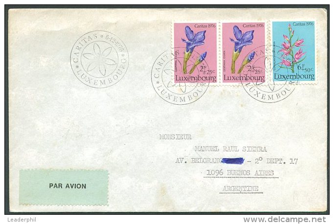 LUXEMBOURG TO ARGENTINA Air Mail Cover RARE!! - Covers & Documents