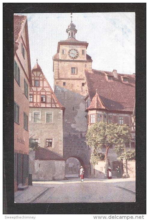 Rothenburg O. TAUBER DER WEISSE TURM UND DAS JUDEN TANZHAUS UNUSED - Rothenburg O. D. Tauber