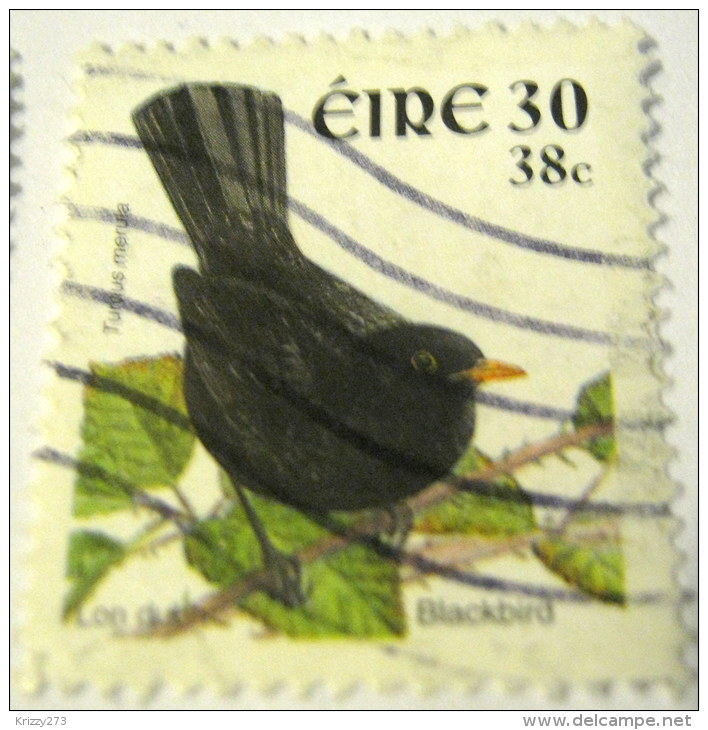 Ireland 2001 Bird Blackbird 30p - Used - Usati