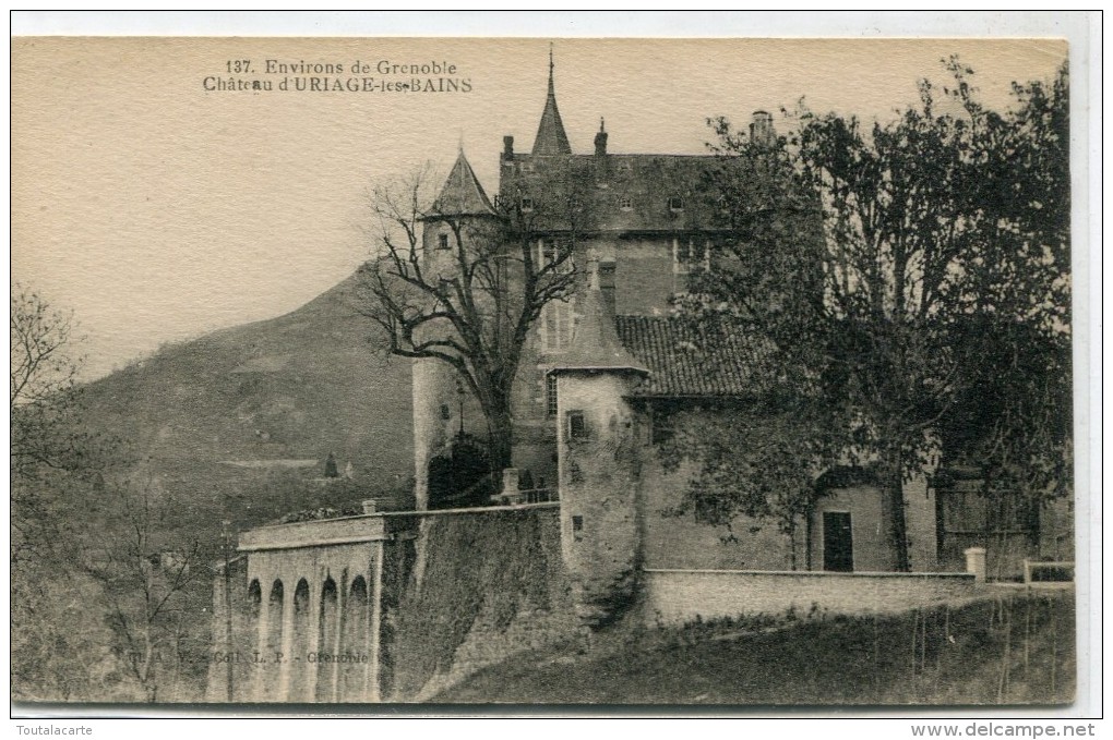 CPA 38 CHATEAU D URIAGE LES BAINS - Uriage