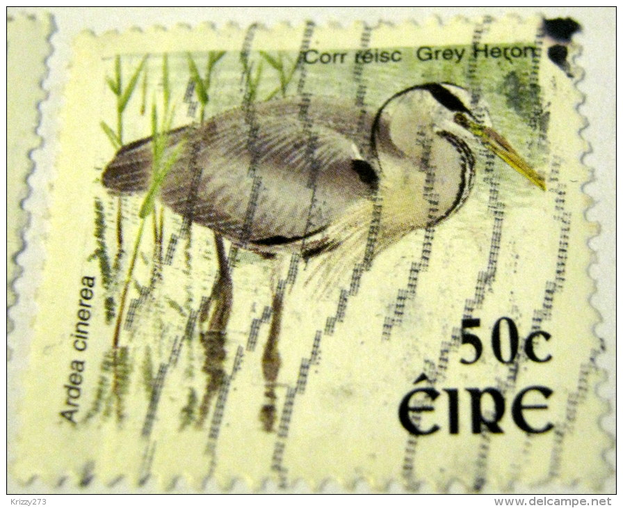 Ireland 2002 Bird Grey Heron 50c - Used - Usati