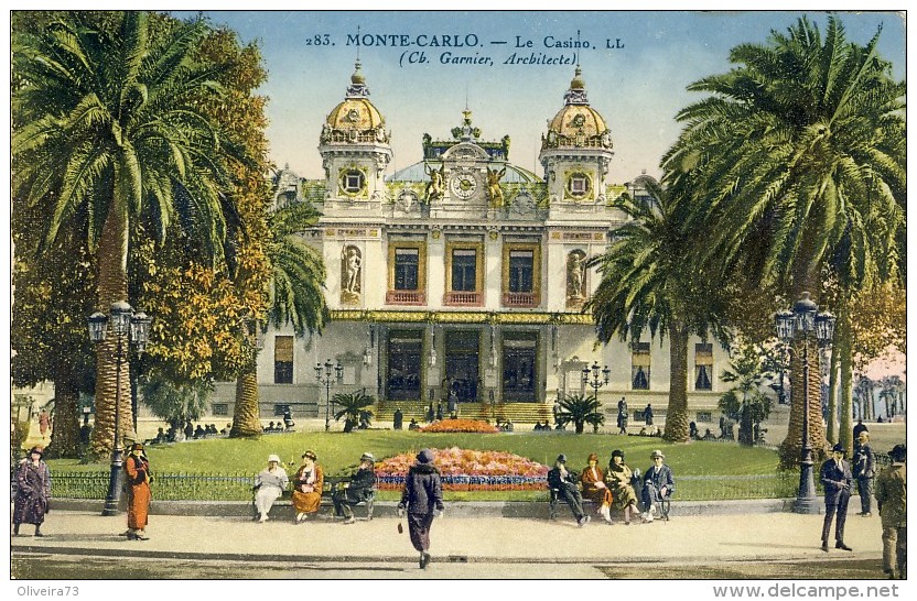 MONACO. MONTE-CARLO - Le Casino - 2 Scans  (VINTAGE POSTCARD) - Casino