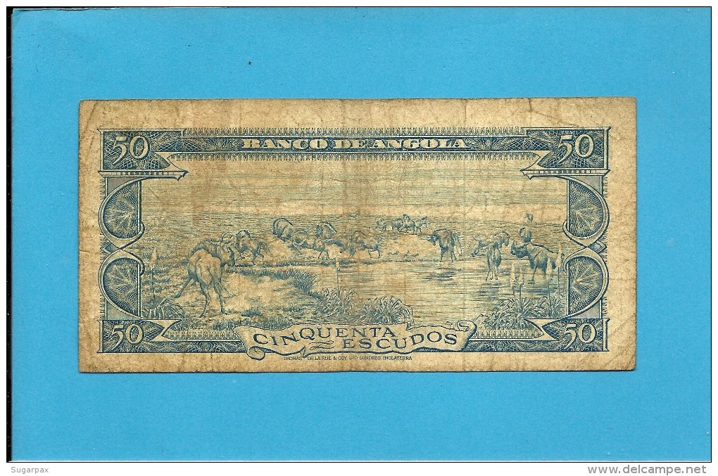 ANGOLA - 50 ESCUDOS - 10.06.1962 - P 93 - AMÉRICO TOMÁS - PORTUGAL - Angola