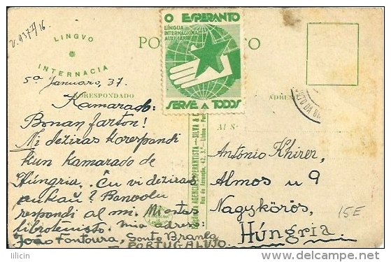 Postcard (Esperanto) - Portugal Lingvo Internacia - Esperanto