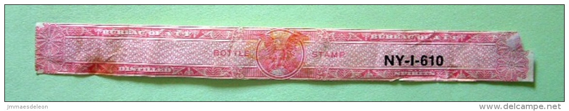 U.S. Revenue Distilled Spirits - Bottle Stamp - Steuermarken