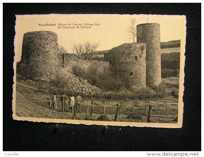 B-63 / Liège-Burg-Reuland, Ruines De L'ancien Châtreau Fort Des Seigneurs De Pallant    / Circulee Non .- - Burg-Reuland