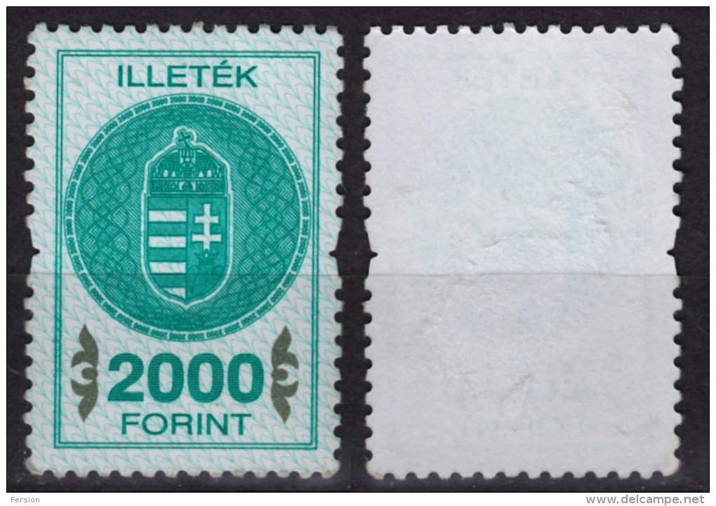 2004 Hungary, Ungarn, Hongrie - Revenue Stamp - 2000 Forint - MH - Fiscale Zegels