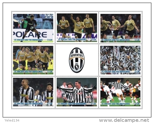 MINT NH STAMPS OF ST. VINCENT  &  0905  SPORT  FOOTBALL  SOCCER  JUVENTUS - St.Vincent & Grenadines