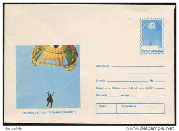 PARACHUTE - PARAPENTE - PARACHUTISME / 1994 ROUMANIE ENTIER POSTAL ILLUSTRE (ref 4662) - Parachutting