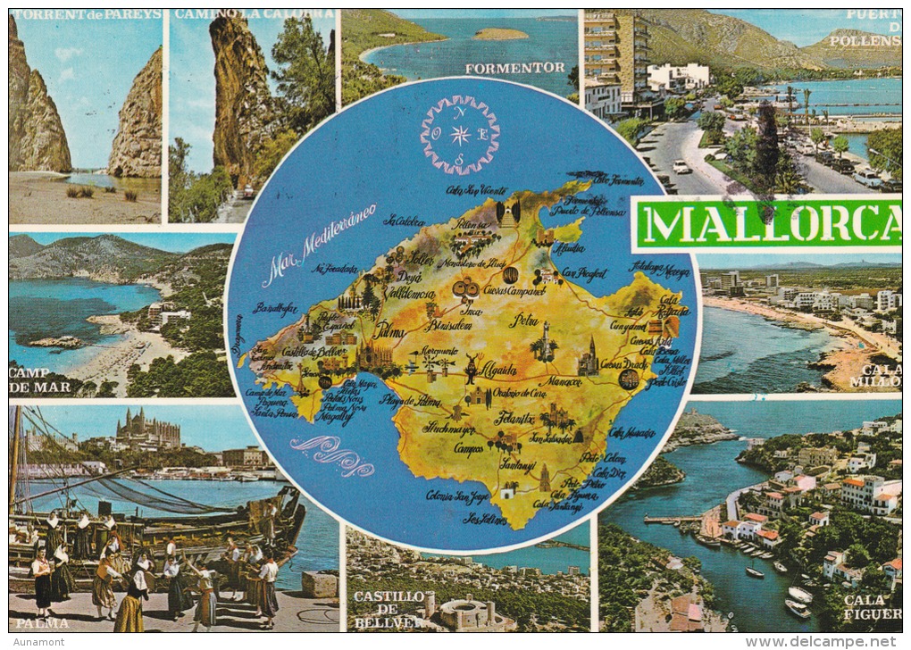 España--Mallorca--1979--Varias Vistas---a Holanda - Mapas
