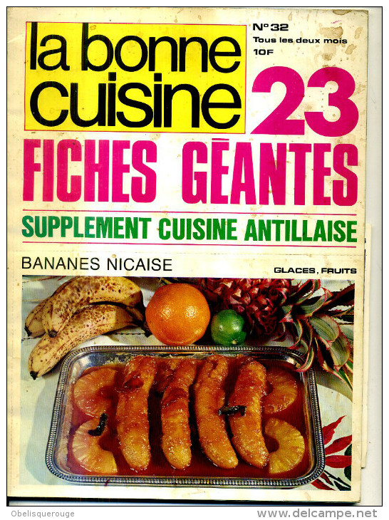 LA BONNE CUISINE  ANTILLAISES FICHES GEANTES  1990 - Culinaria & Vinos