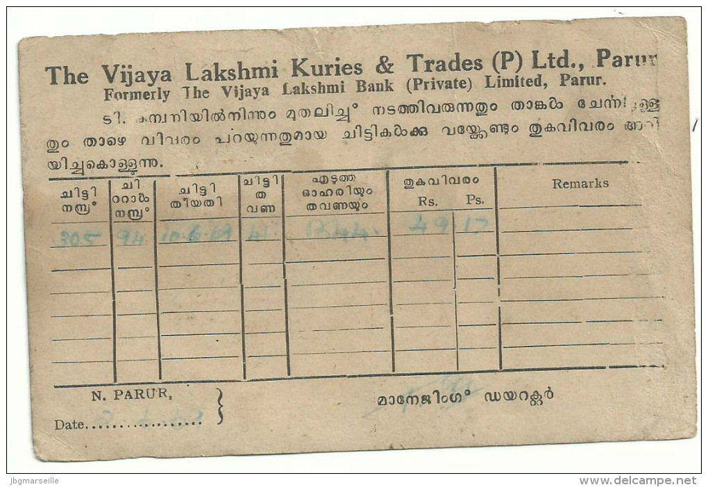 3 ENTIERS =1 POST CARDd' INDE + Enveloppe Oblitérés Ont Circulé .......1919/1920 &1969 ..pour Spécialiste.......à Voir.. - Unclassified