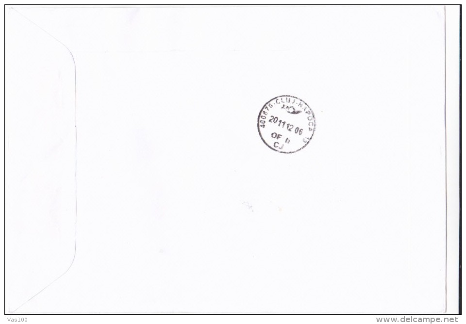 STAMPS ISSUES, STAMPS ON REGISTERED COVER, 2012, ROMANIA - Covers & Documents
