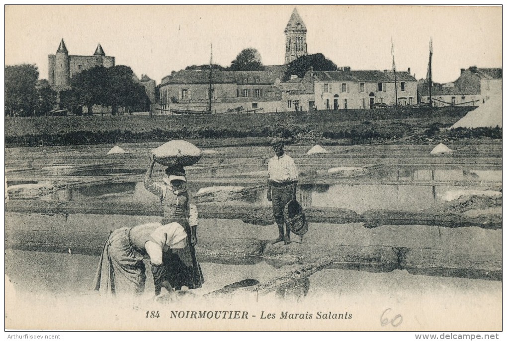 NOIRMOUTIER - LES MARAIS SALANTS - PETIT PRIX - RARE CPA - - Noirmoutier