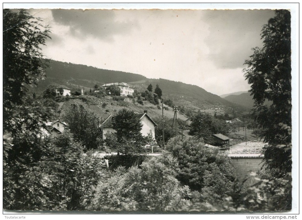 CPSM 74  BONNE SUR MENOGE LE HAUT BONNE LE GROUPE SCOLAIRE ET LES VOIRONS 1948  Grand Format 15 X 10,5 - Bonne