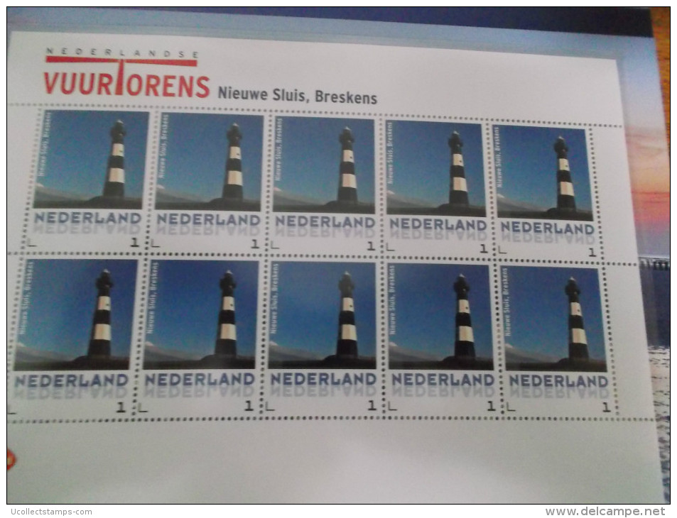 Nederland 2014-3  Vuurtoren Leuchturm Lighthouse  Breskens  Vel/sheetlet Postfris/mnh/sans Charniere - Unused Stamps