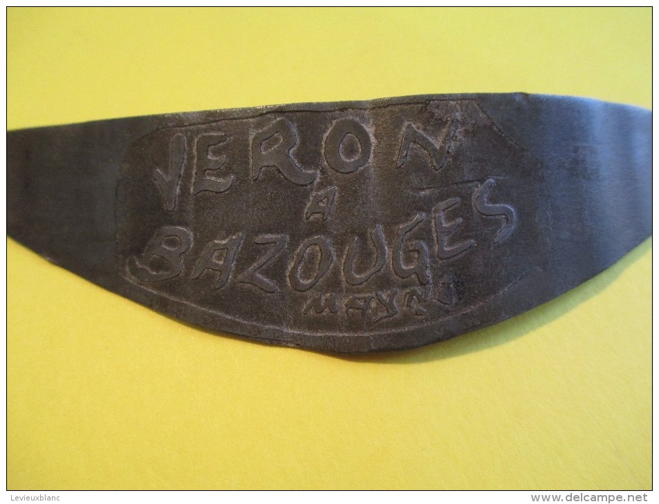 Cyclisme/Plaque D´identité De Vélo/Bazouges/Mayenne/ Vers 1920-1940   AC24 - Other & Unclassified